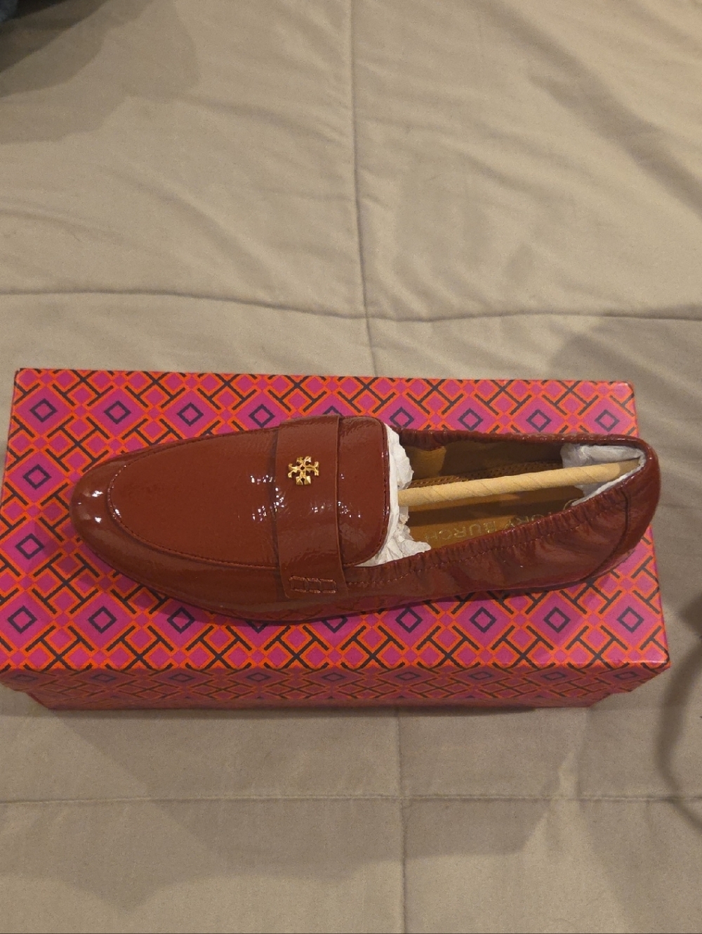 Tory Burch Ballet Loafer Smoked Paprika.